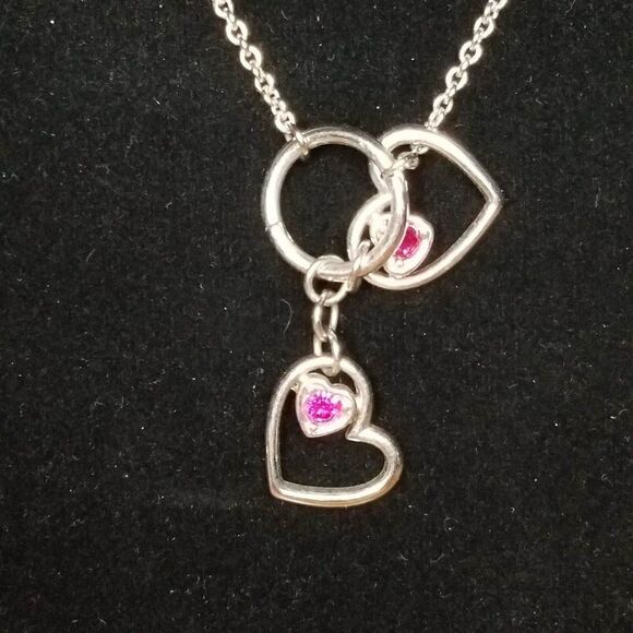 Michael Kors Gold Tone Hearts Necklace - Picture 7 of 9